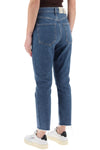 Agolde high-waisted straight cropped jeans in the