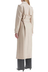 Harris Wharf London pressed wool robe coat with nine words