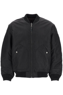  Diesel classic black nylon bomber jacket with zip and side pockets