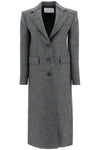 Harris Wharf London single-breasted coat in pressed wool