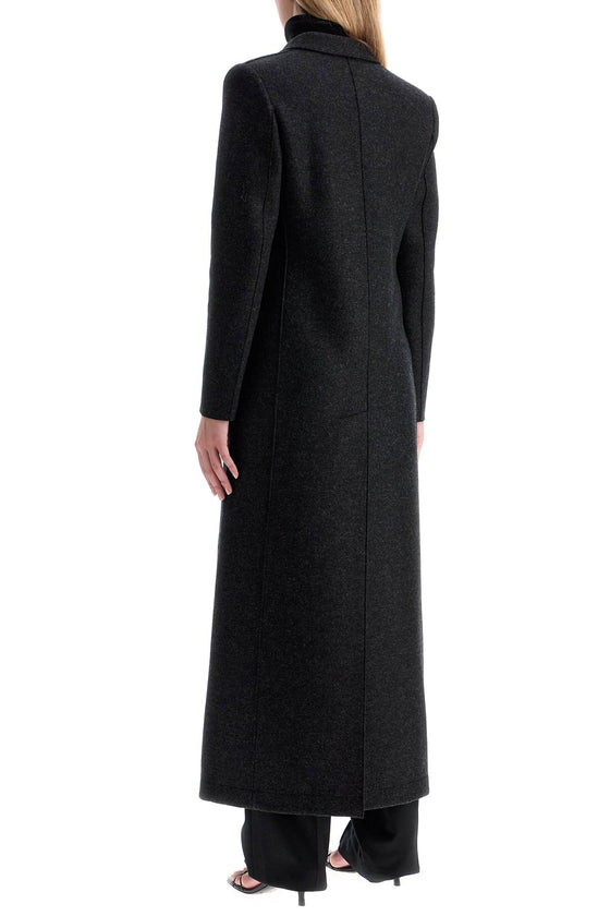 Harris Wharf London double-breasted pressed wool coat