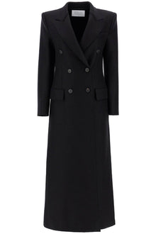  Harris Wharf London double-breasted pressed wool coat