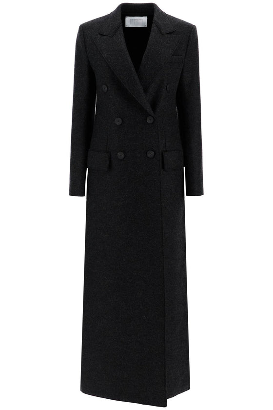 Harris Wharf London double-breasted pressed wool coat