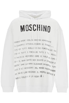  Moschino hooded sweatshirt with letter