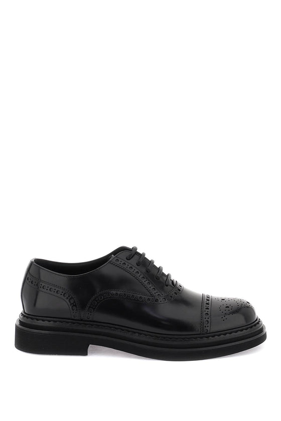 Dolce & Gabbana brushed leather oxford lace-ups