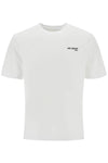 Axel Arigato white organic cotton crew neck t-shirt with discreet logo