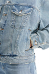 Agolde denim dalton balloon jacket with