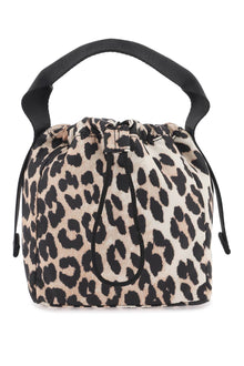  Ganni leopard tech handbag