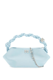  Ganni mini bou satin handbag