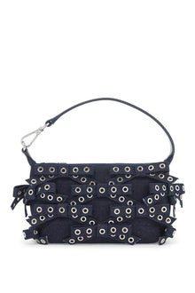  Ganni mini bow eyelet butterfly bag