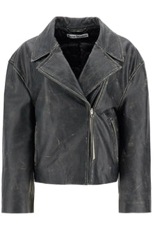  Acne Studios padded sand-colored leather jacket