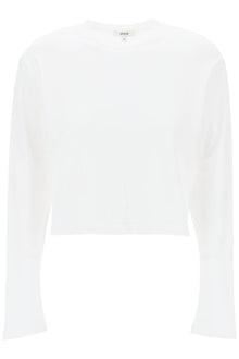  Agolde "cropped long-sleeved mason t