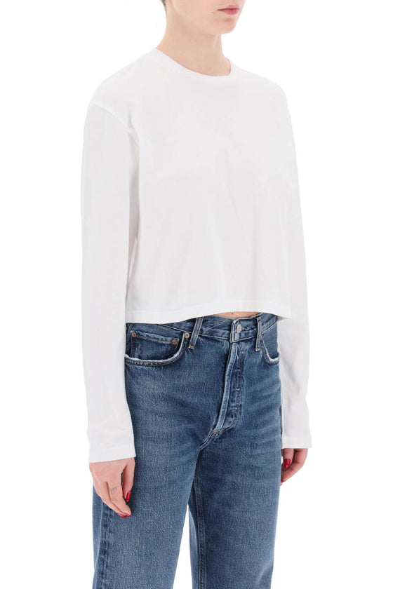 Agolde "cropped long-sleeved mason t