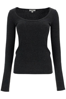  Agolde fitted top with deep neckline