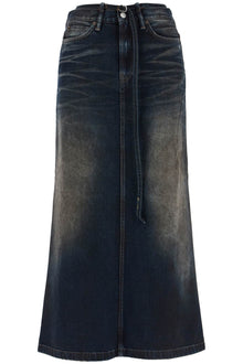  Acne Studios maxi denim skirt with waist strap