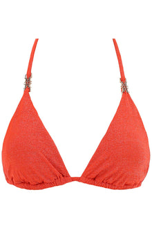  Max Mara Beachwear triangle bikini top in jersey and lurex fabric