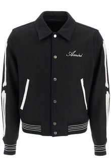  Amiri bones varsity jacket