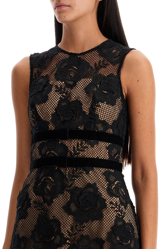 Self-Portrait Self Portrait lace mini dress with bows