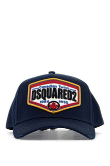  Dsquared2 cotton gabardine baseball cap with