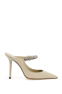  Jimmy Choo lizard-embossed leather bing mules