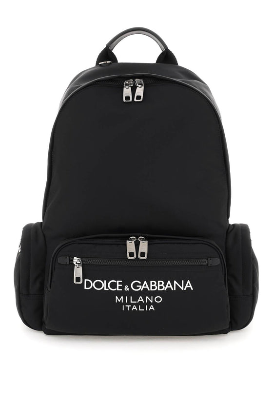 Dolce & Gabbana nylon backpack with logo