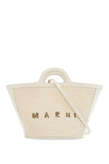  Marni beige cotton and nylon handbag with woven design