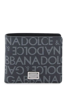  Dolce & Gabbana jacquard logo wallet