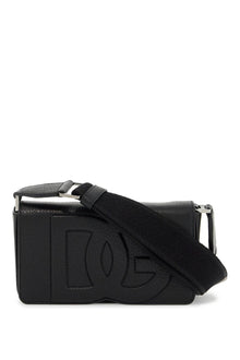  Dolce & Gabbana mini leather crossbody bag with shoulder strap.