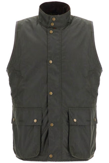  Barbour x Baracuta waxed cotton vest for men