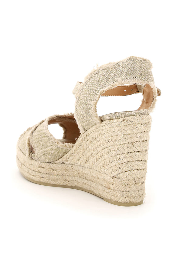 CASTANER lurex bromelia wedge sandals