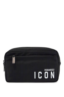  Dsquared2 rectangular beauty case icon black