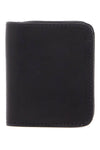 Guidi black kangaroo leather wallet for men with snap closure and compartments