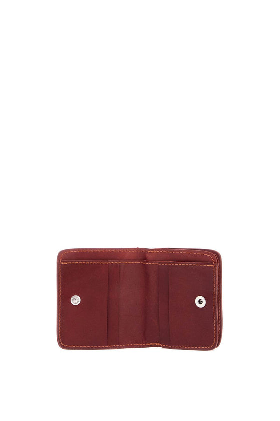 Guidi elegant red kangaroo leather wallet with card slots