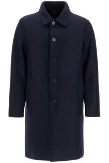  Harris Wharf London single-breasted pressed wool coat