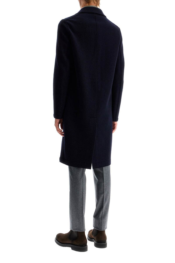 Harris Wharf London single-breasted wool coat in boiled