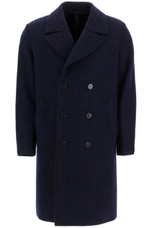  Harris Wharf London double-breasted wool coat in boiled