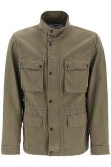  Woolrich "field jacket in cotton and linen blend"