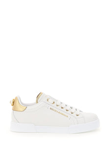  Dolce & Gabbana portofino sneakers with pearl