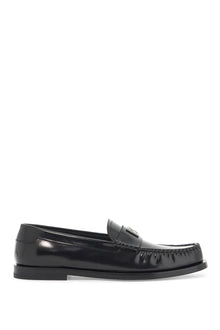  Dolce & Gabbana brushed leather loafers