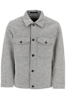  Woolrich reflective wool blend shirt jacket