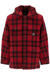 Woolrich plaid cruiser hooded jacket