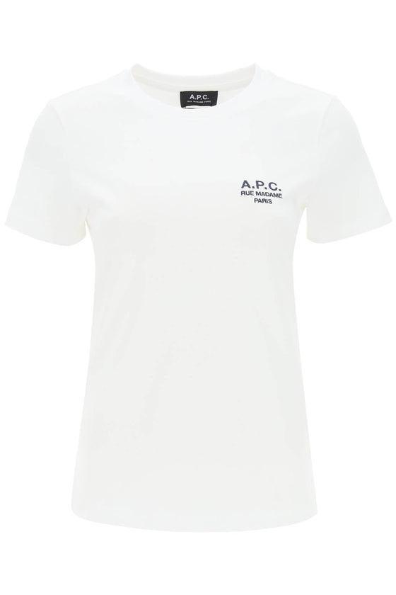 A.P.C. denise t-shirt with logo embroidery