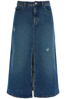  A.P.C. 'georgia denim midi skirt in