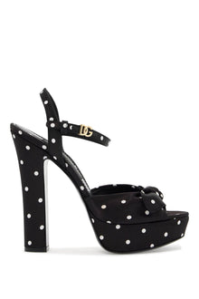  Dolce & Gabbana "keira polka dot satin platform sandals