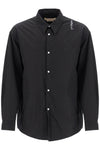 Marni padded overshirt with embroidered logo