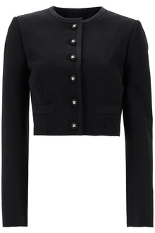  Dolce & Gabbana black wool blazer with logo buttons