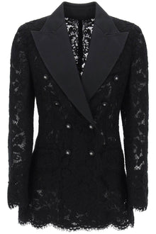  Dolce & Gabbana turlington double-breasted lace blazer