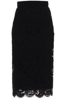  Dolce & Gabbana lace pencil skirt with tube silhouette