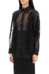 Dolce & Gabbana organza shirt with lace inserts