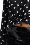 Dolce & Gabbana silk polka dot print blouse